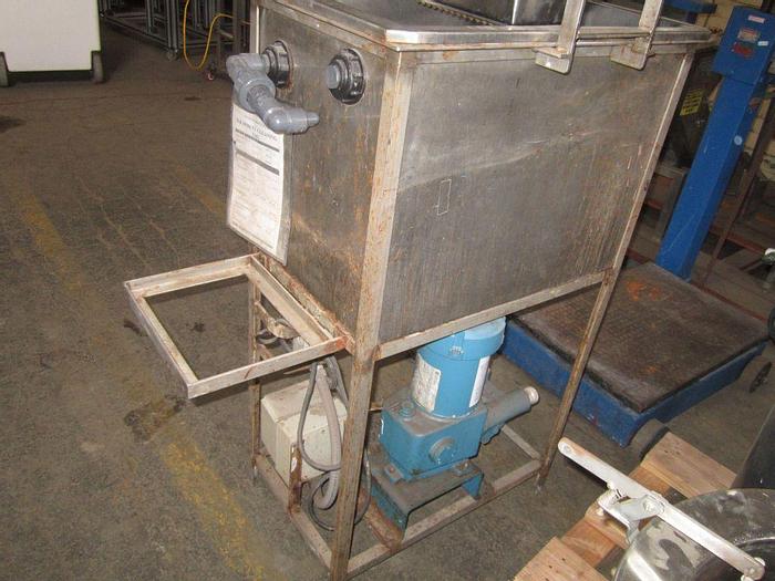 Used Tank, 35 Gallon, S/st, 15" x 24" x 18", Bead Drop, #S738826