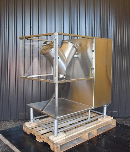 Used 0.5 CU. FT. A & M PROCESS TWIN SHELL BLENDERS – 4 SHELLS – S/S