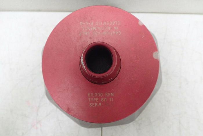 Used Beckman Type 60 TI 60,000 RPM Fixed Angle Centrifuge Rotor