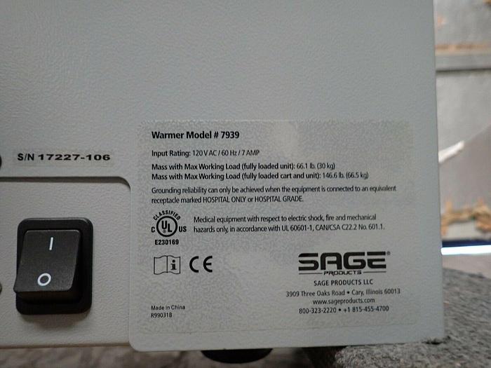 Used Sage Products Model 7939 Warmer