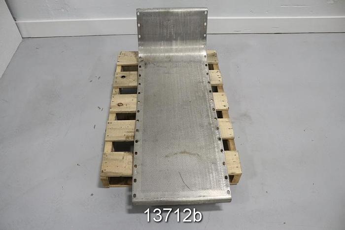 Used Bird JS8 Vibrating Screen Plate, 2.4 Mm Holes #13712