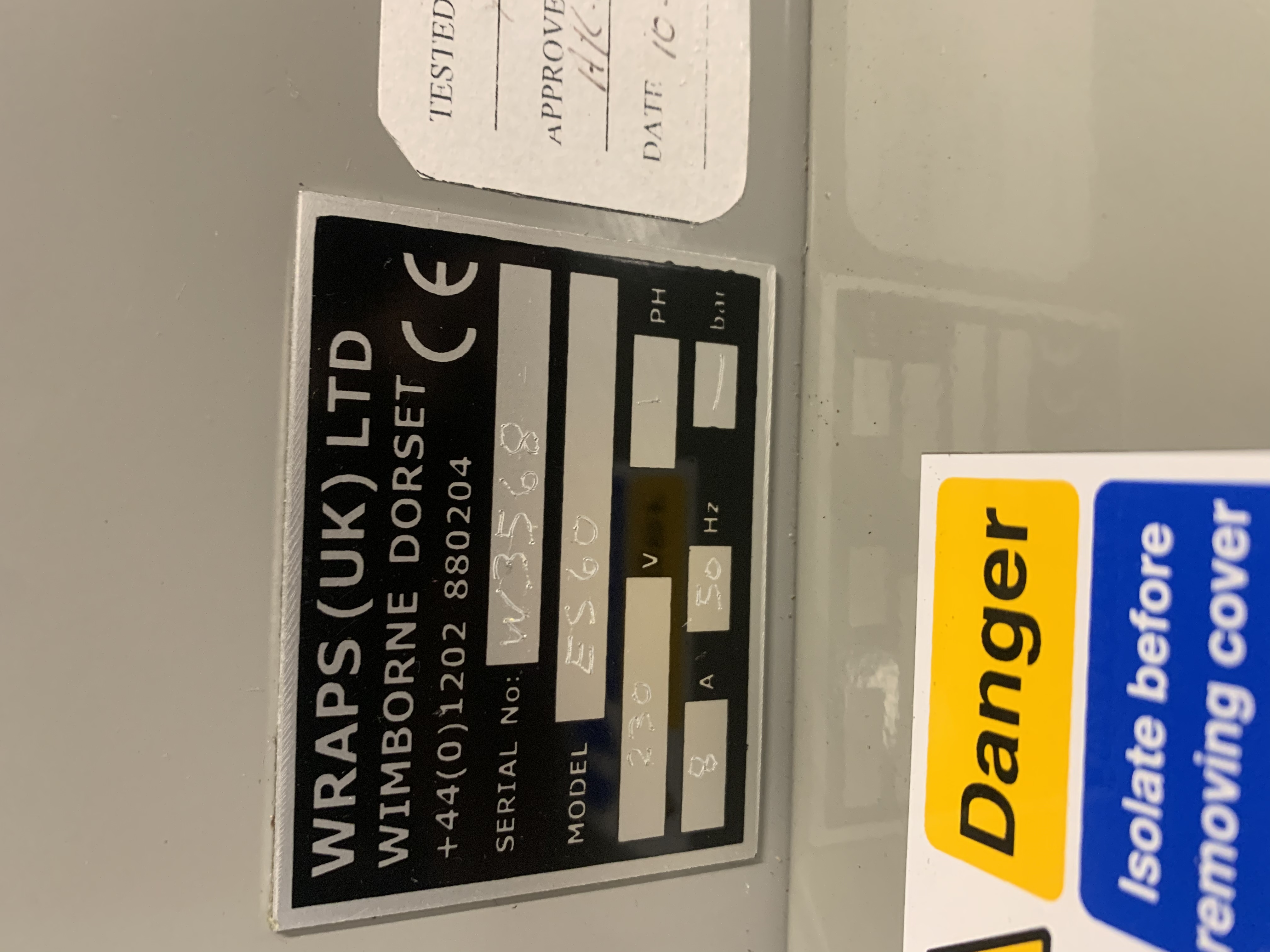 Used Used shrink wrapper and heat tunnel