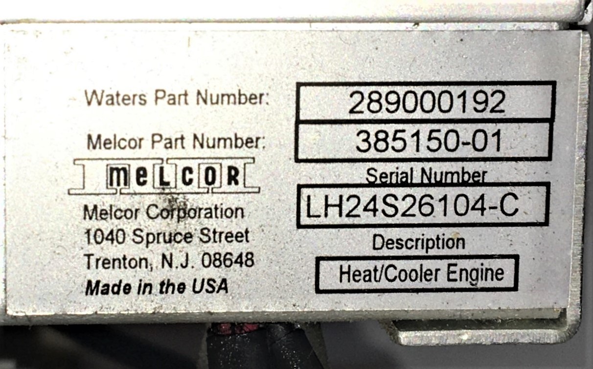 Used Waters SHC Column Heater/Cooler