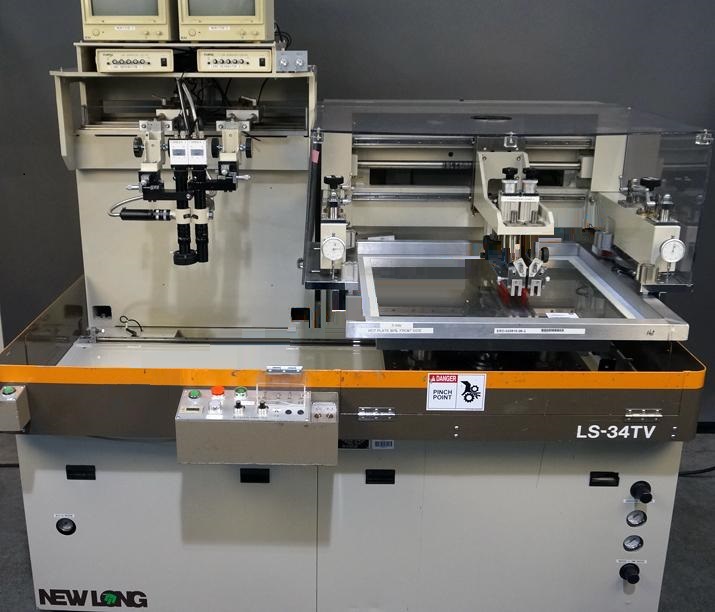 Used 1999 New Long Seimitsu Kogyo Co. LS-34TV screen printer