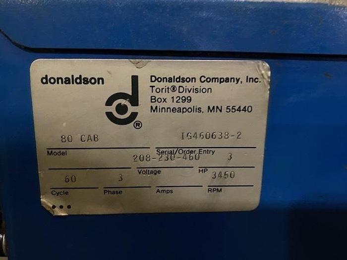 Used DONALDSON TORIT MDL. 80 CAB DUST COLLECTOR SOLD
