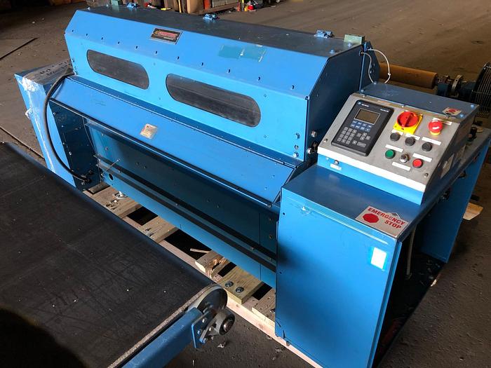 Used 60" ROSENTHAL SHEETER MODEL WM-5HIRSHEAAAAP-OK24 W/ OUTPUT CONVEYOR