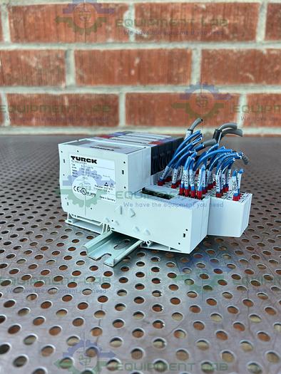 Used Turck  BL20-E-GW-EN Ethernet Gateway w/ Turck BL20-2AOH-I Electronic Module