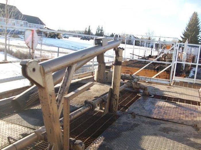 Used 20 m3 (120 bbl) Skid Mounted 2 Compartment Mud Tank