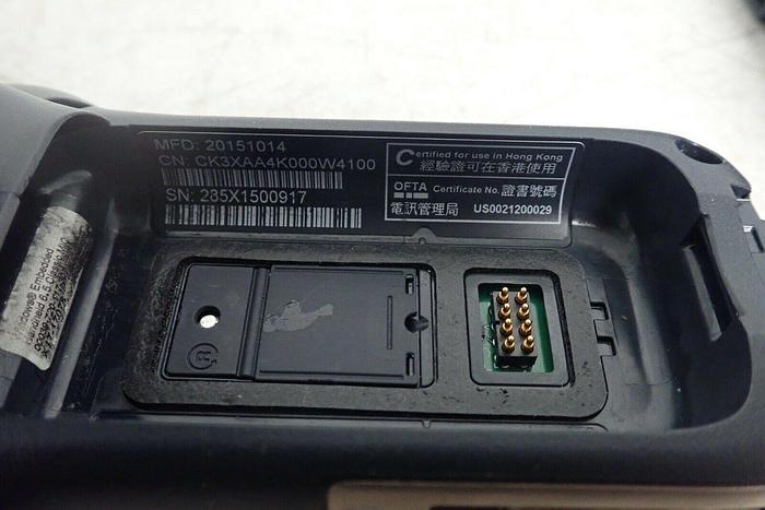 Used Intermec CK3XAA4K000W4100 Handheld Barcode Scanner CK3X w/ Battery, Cradle AD20