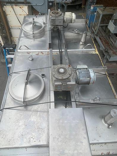 Used Tank, 3,000 Gallon, S/st, Jkt, Agit, Horiz, 3-Compartment #C743866