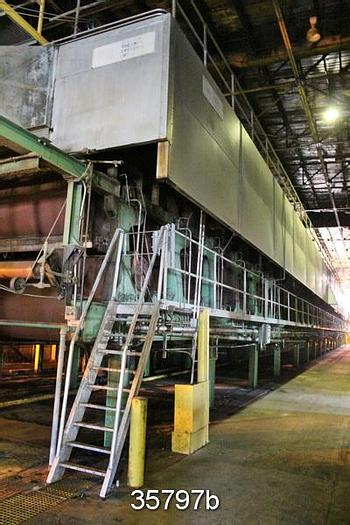 Used Sandy Hill Dryer Section, (71) 5' Diameter x 115" Face Dryers, 150 PSI #35797