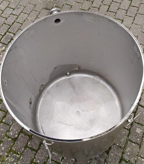 Used Zbiornik magazynowy otwarty - nierdzewny