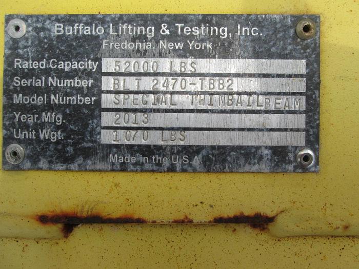 Used Buffalo Lifting & Testing Spreader Bars