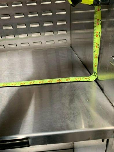 Used Stainless Steel Lab Storage Cabinet  24" x 36" x 84"