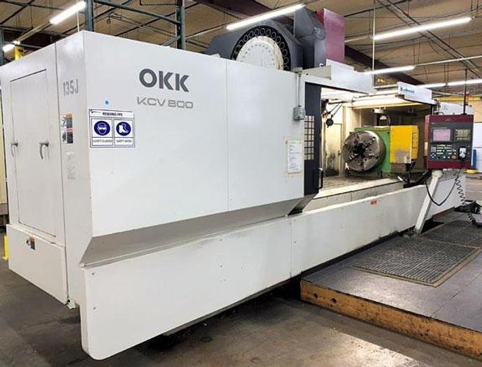 Used 3117, OKK, KCV-800, 120" X Travel, 4th Axis CNC Vertical Machining Cntr., 2007