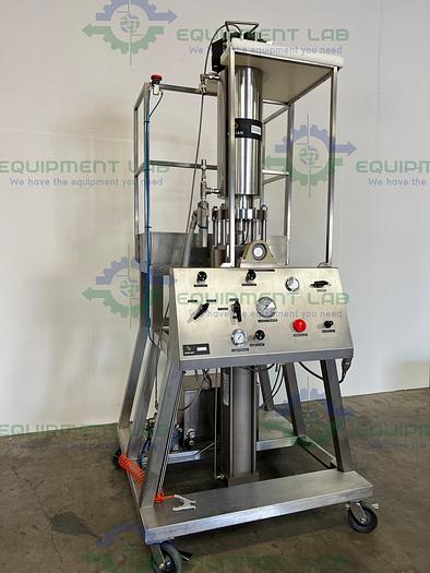 Used Varian  L & L4006MLWJ Load & Lock 6" Chromatography Column On Skid w/ Feed Pump