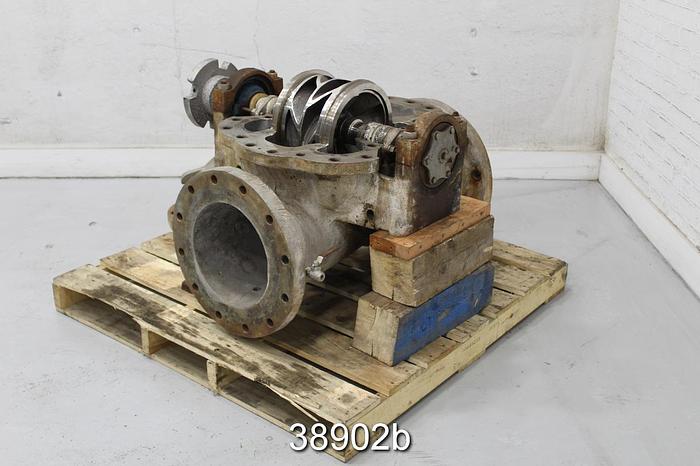 Used Goulds 3405 12x14x14 Split Case Pump, Stainless Steel #38902