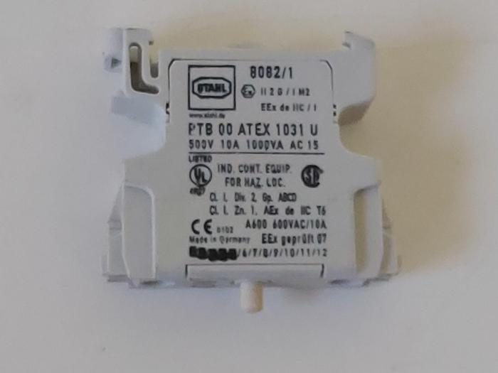 12 Stück Ex Hilfsschalter, ON 8082/1, 500V 10A 1000VA, R. Stahl neuwertig