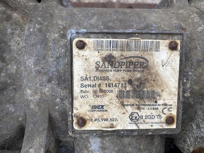 Used Used Sandpiper Model SA1, D14SS diaphragm pump