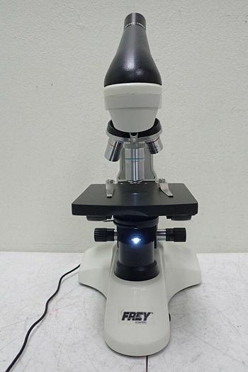 Used Frey Scientific 529373 Microscope with 3 Objectives & WF10X-18MM