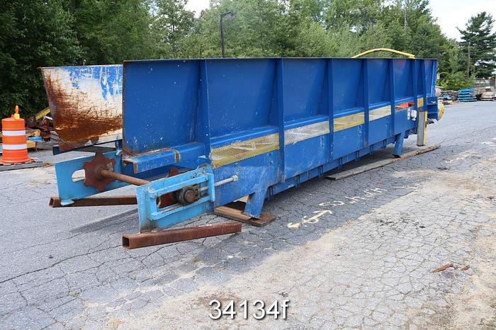 Used Voith Slat Conveyor, 14' Horizontal Feed Section #34134