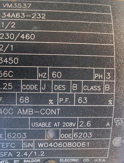 Used Pump, Centrif., 0.5 HP, 304 S/st, 1" In/Out, Goulds, 15 GPM #S741764