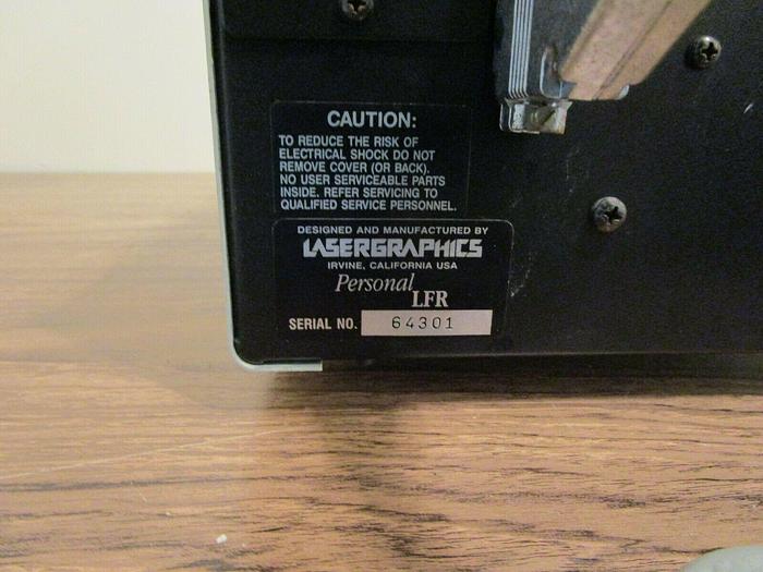 Used LASERGRAPHICS PERSONAL LFR - powers on