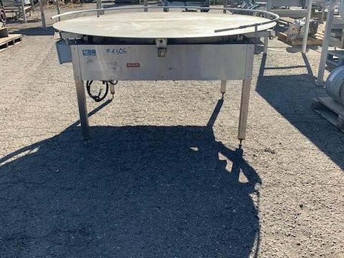 Used 72" Diameter Stainless Steel Accumulation Turntable