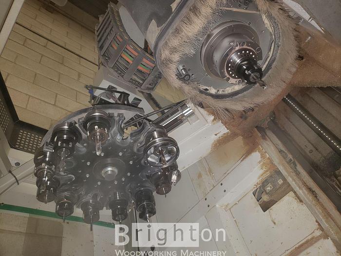 Used 2007 SCM Used CNC, Model is "Record 210 AL" 4 Axis CNC, 5' x 12' table