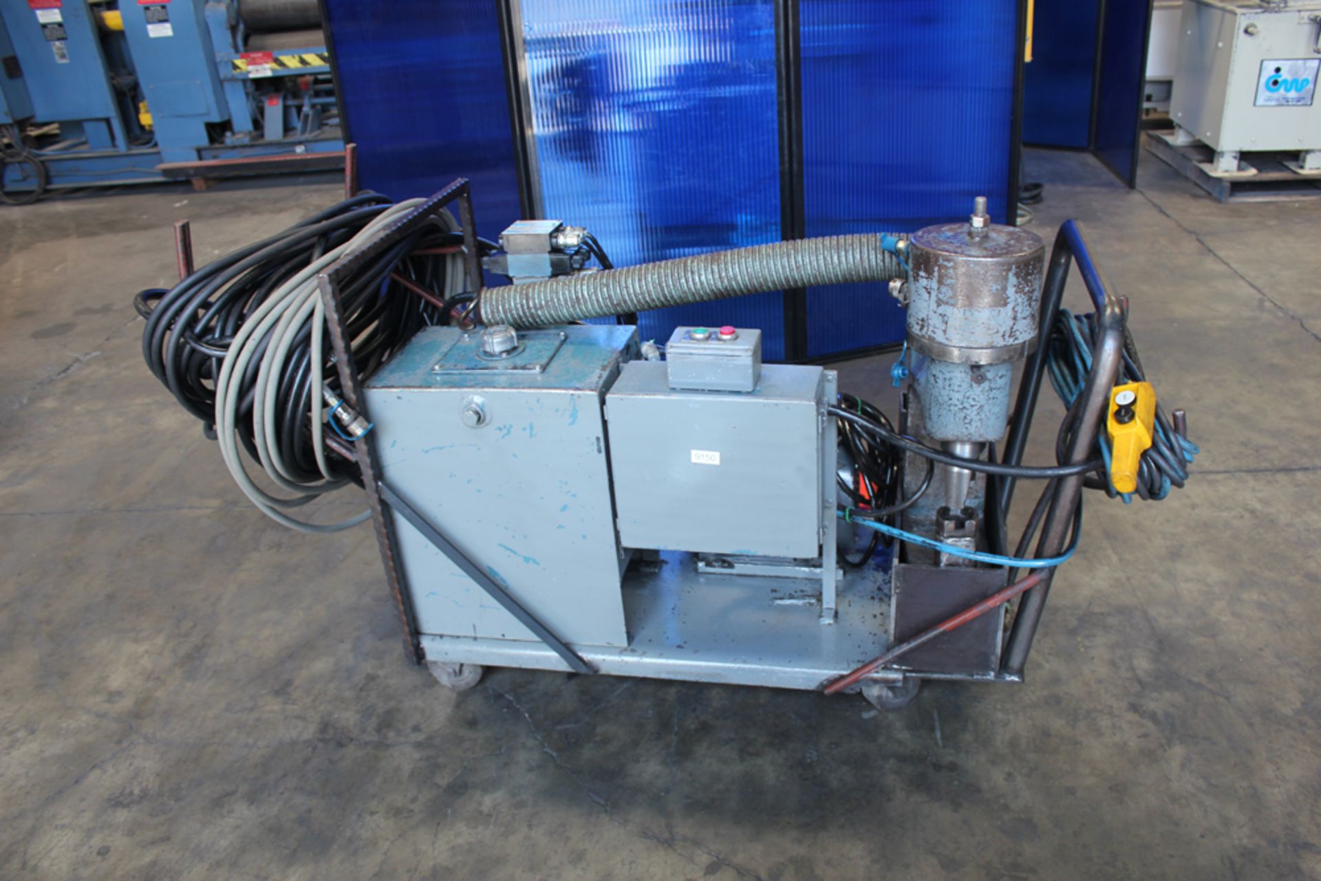 Used Whitney Hydraulic Web Type Portable Punch Press 70 Ton