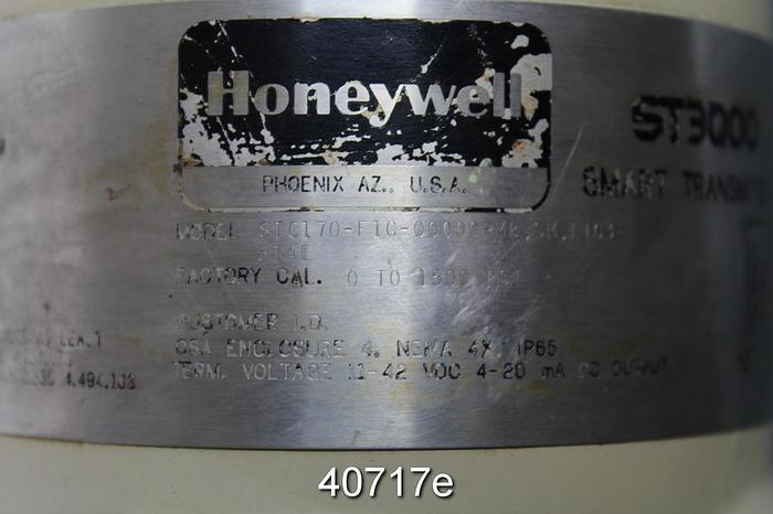Used Honeywell ST300 Smart Transmitter, Model STG170-F1G-00000-MB.SM.F1C3-514E #40717