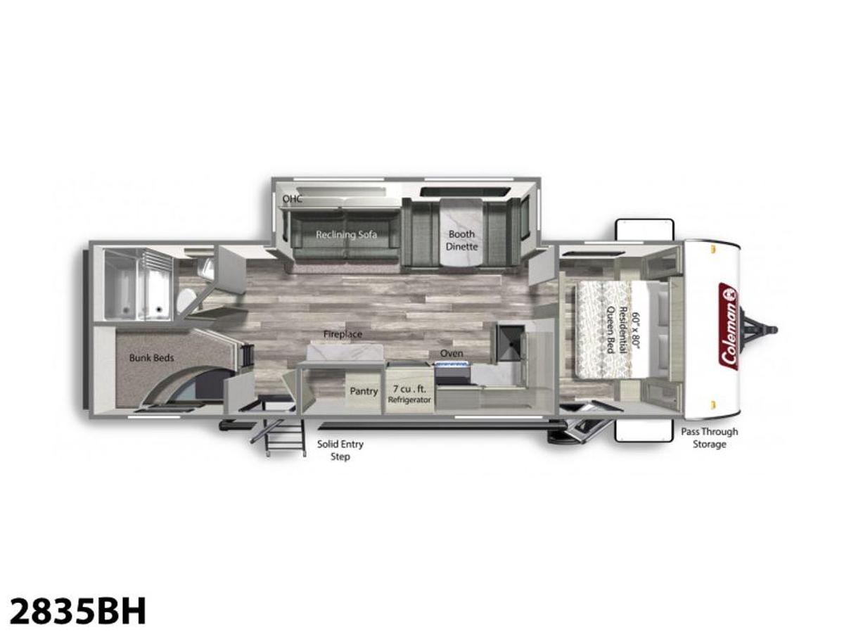 Used 2022 Dutchmen Coleman Light 2835BH