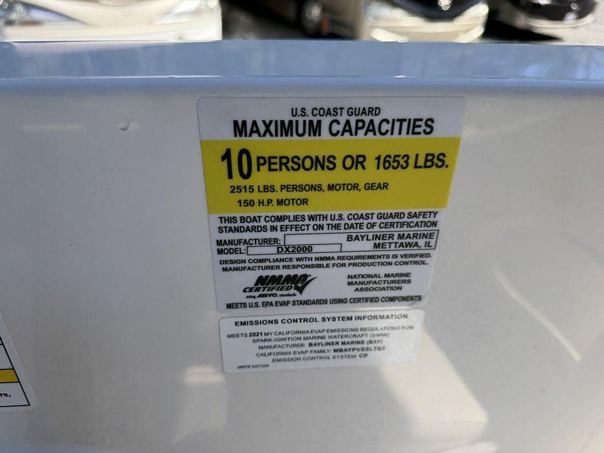Used 2021 Bayliner DX2000
