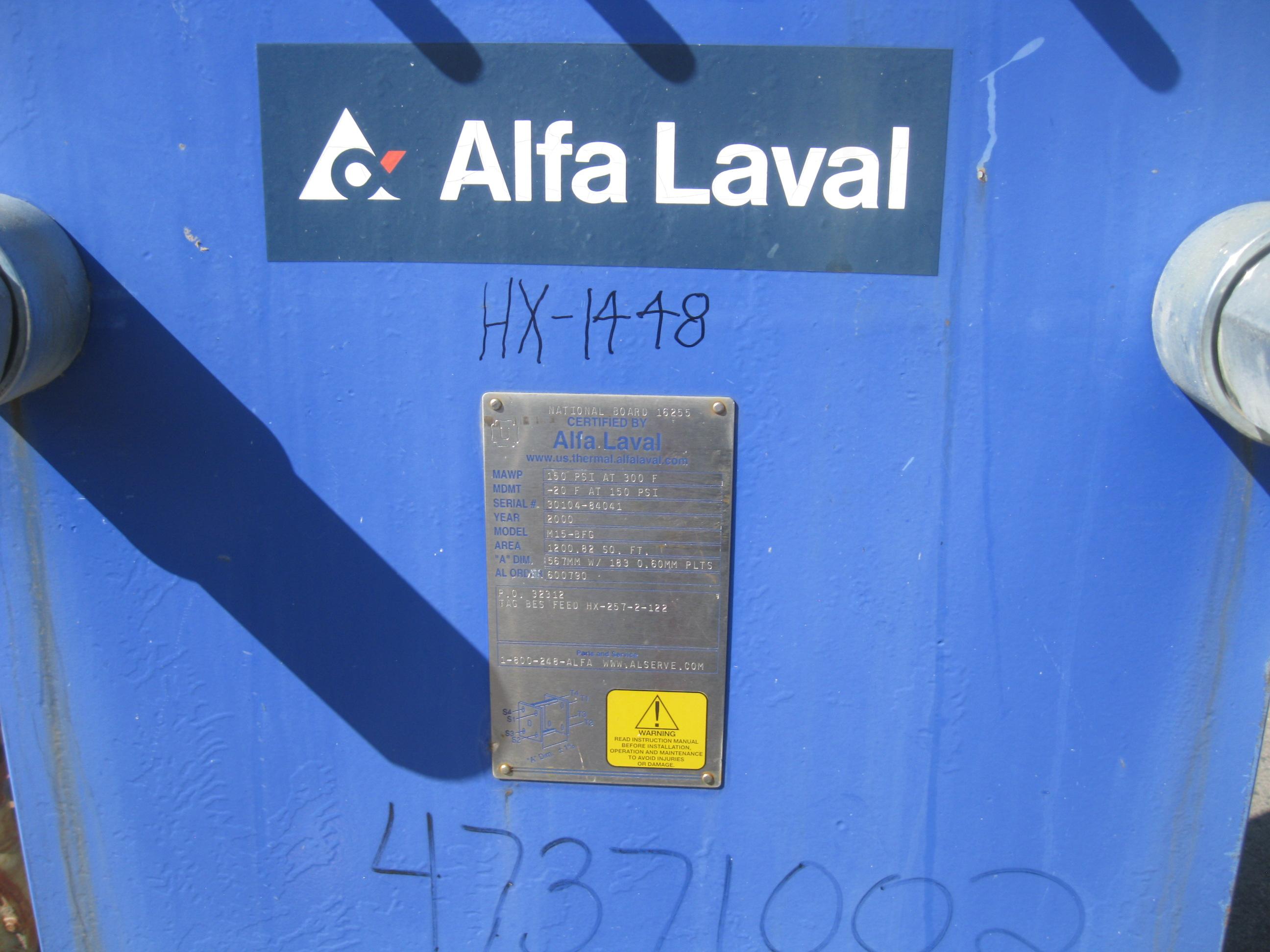 Used ALFA LAVAL PLATE HEAT EXCHANGER for Sale at Dairy Engineering
