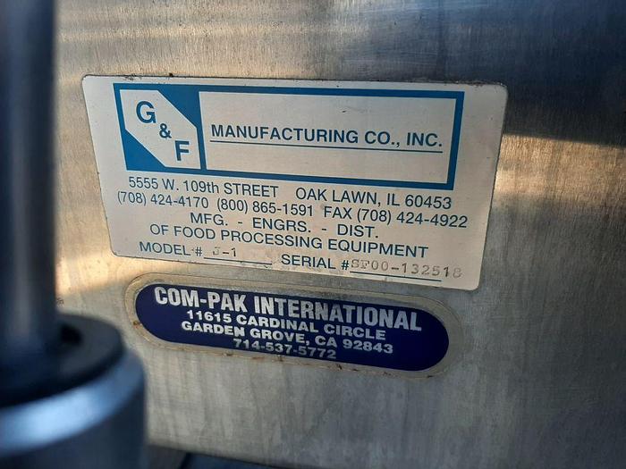 Used Filler, Bottle, 5-Head, S/st, Siphon Filler, G&F #S744365