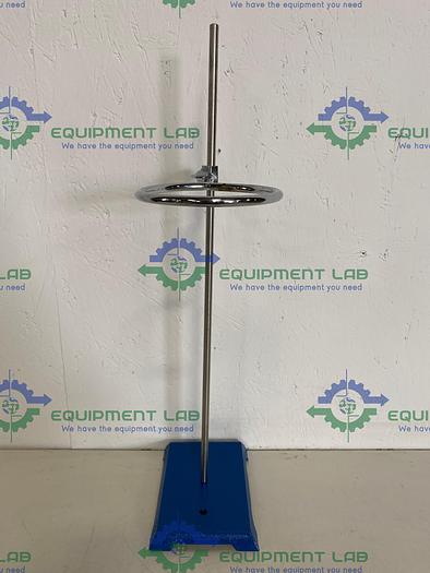 Used Lab Support Stand 5" x 8" Base & 23" Rod w/ Flask Clamp Holder