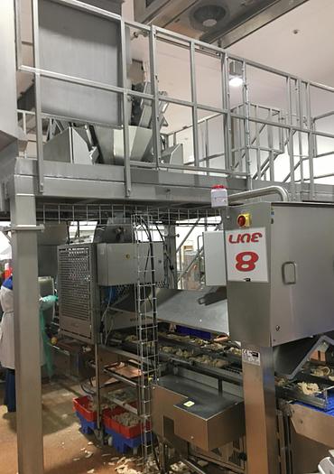 Used MULTIHEAD WEIGHER, GANTRY AND ELEVTOR