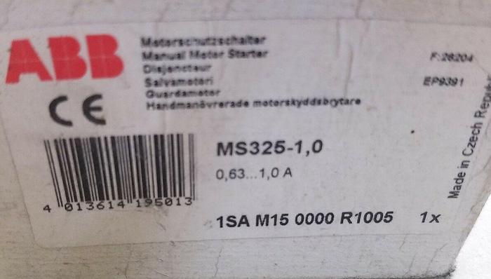 Used ABB MS325,,,16A Manual Motor Starter 690V
