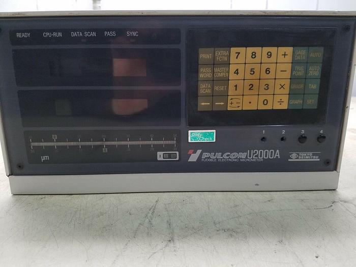 Used Tokyo Seimitsu Pulcom E-PU2100A U2000A Flexible Electronic Micrometer NOS