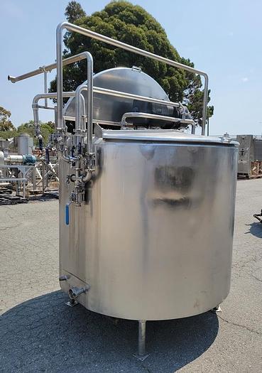 Used Tank, 600 Gallon, S/st, Jkt, Agit, OT/SB #C744155