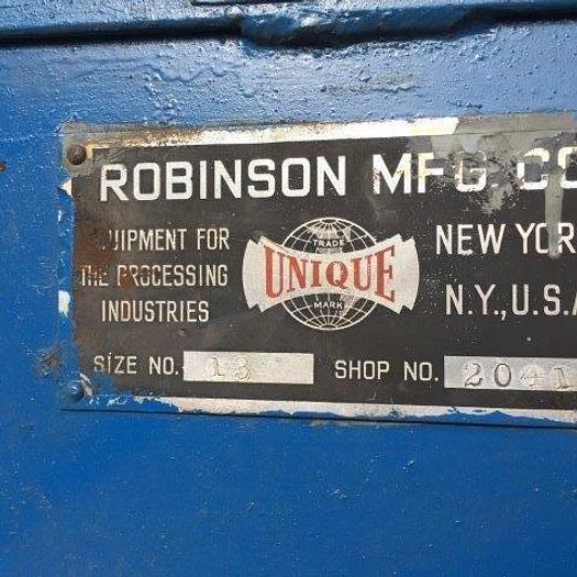 Used 165 CU. FT. ROBINSON RIBBON BLENDER - C/S - 15 HP