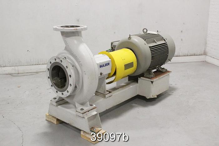 Unused Sulzer APT44-8 Pump, ASTM A890 Stainless Steel, Unused, With Motor #39097