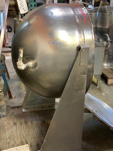 Used 40 Gallon Legion Steam Jacketed Kettle
