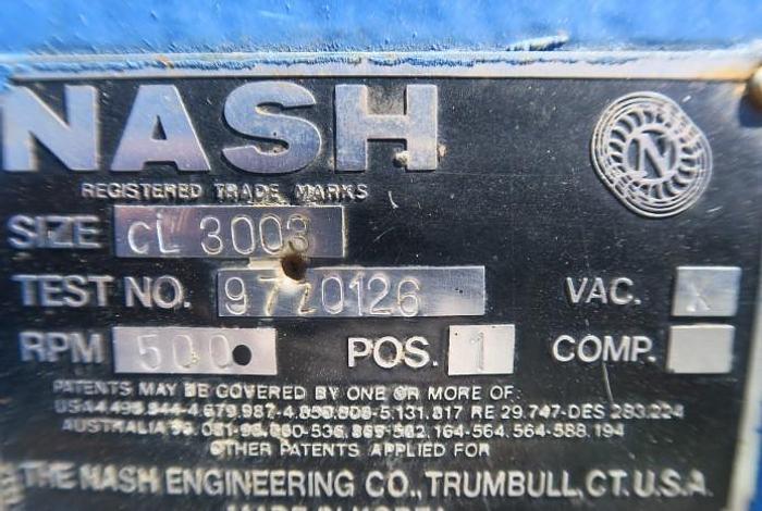 Used NASH CL3003 VACUUM PUMP C/I