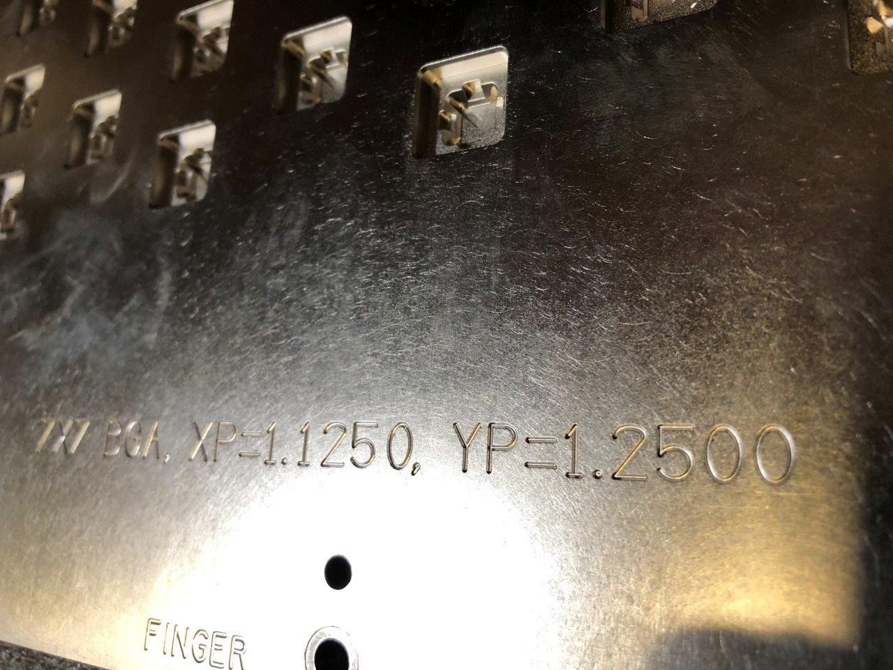 Used Delta Edge DE8000 7X7 BGA Test Handler Change Kit