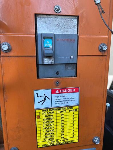 Used 2007 60 KW SINGLE PHASE GENERAC