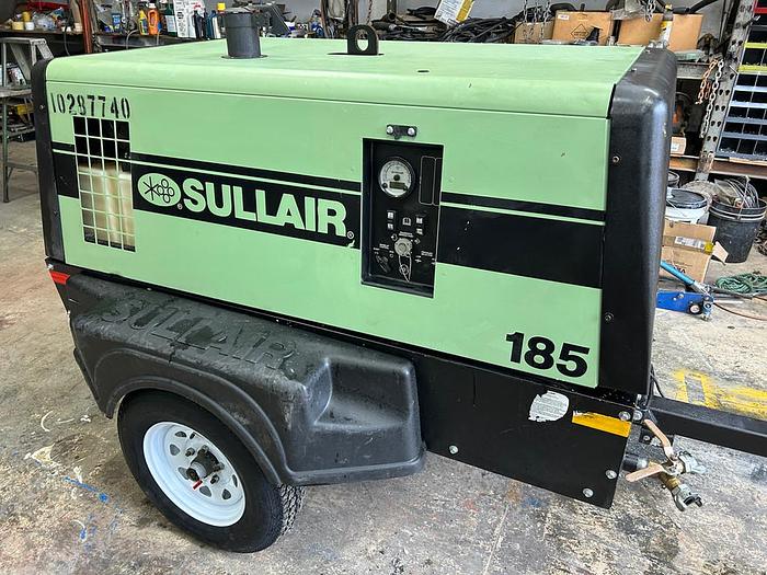 Used SULLAIR 185D AIR COMPRESSOR