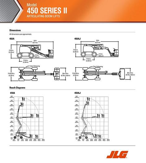 Used JLG 450AJ ARTICULATING BOOM LIFT