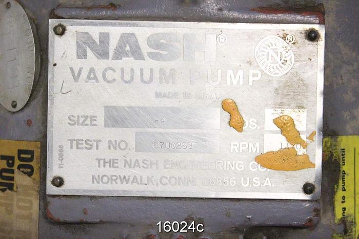 Used Nash L4 Vacuum Pump #16024