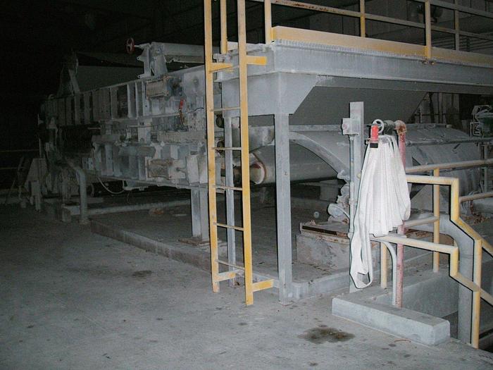 Used 2.1M (85") KVAERNER HYMAC 80MSL DEWATERING BELT PRESS